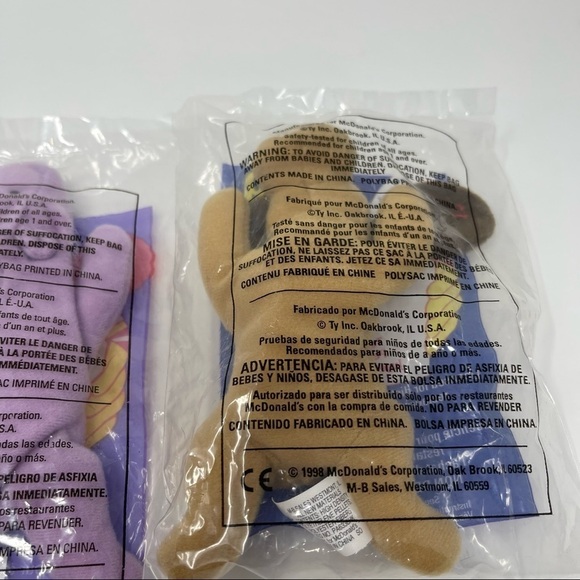 TY McDonald's Happy Meal Teenie Beanies Vintage 1993 - Picture 6 of 14